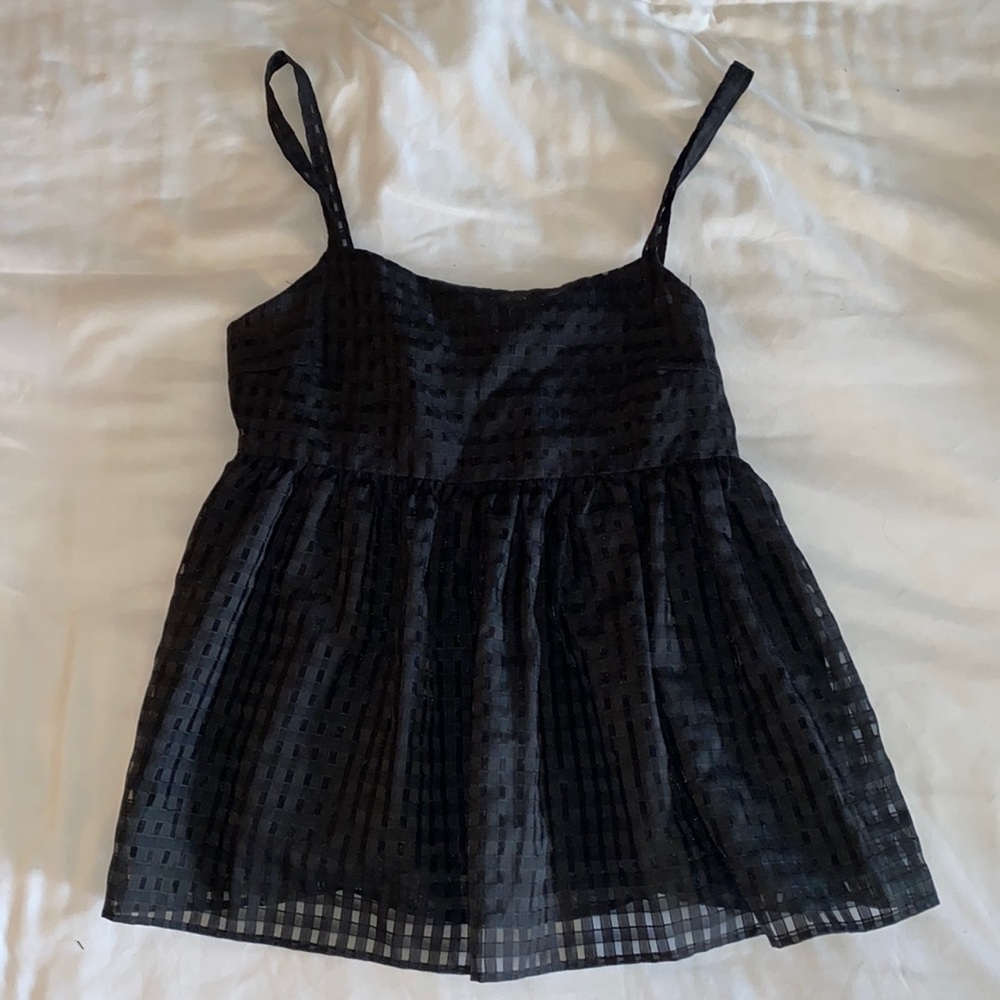 Black Zara Babydoll Top